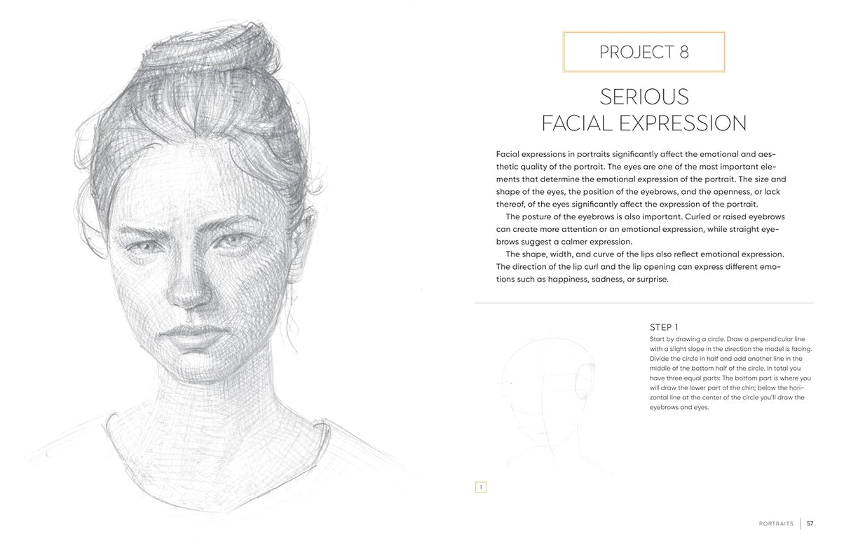 Pencil Drawing Portraits Book