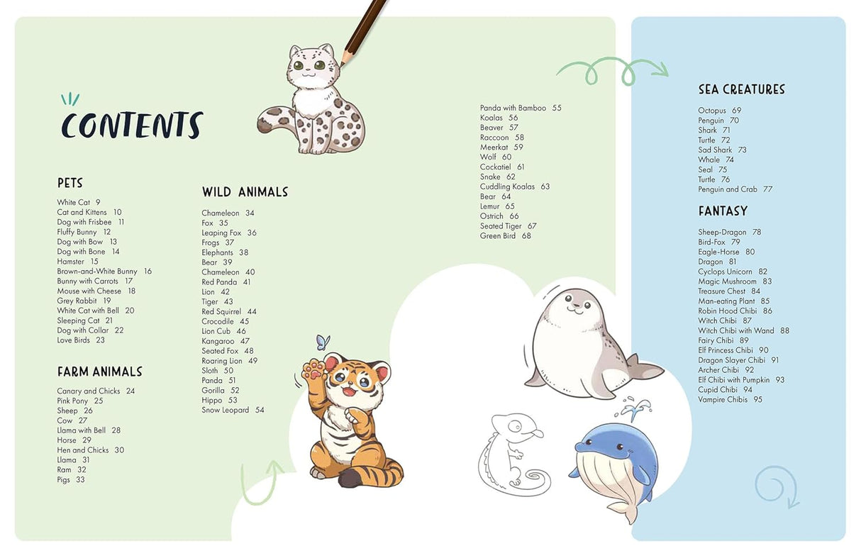 200 Cute Things to Draw Book