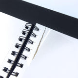 Elements Wire-O Hard Cover Sketch Book Black Landscape - A4