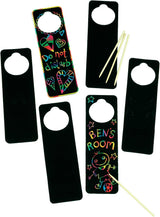 Scratch Art Door Hangers (Pack of 10)