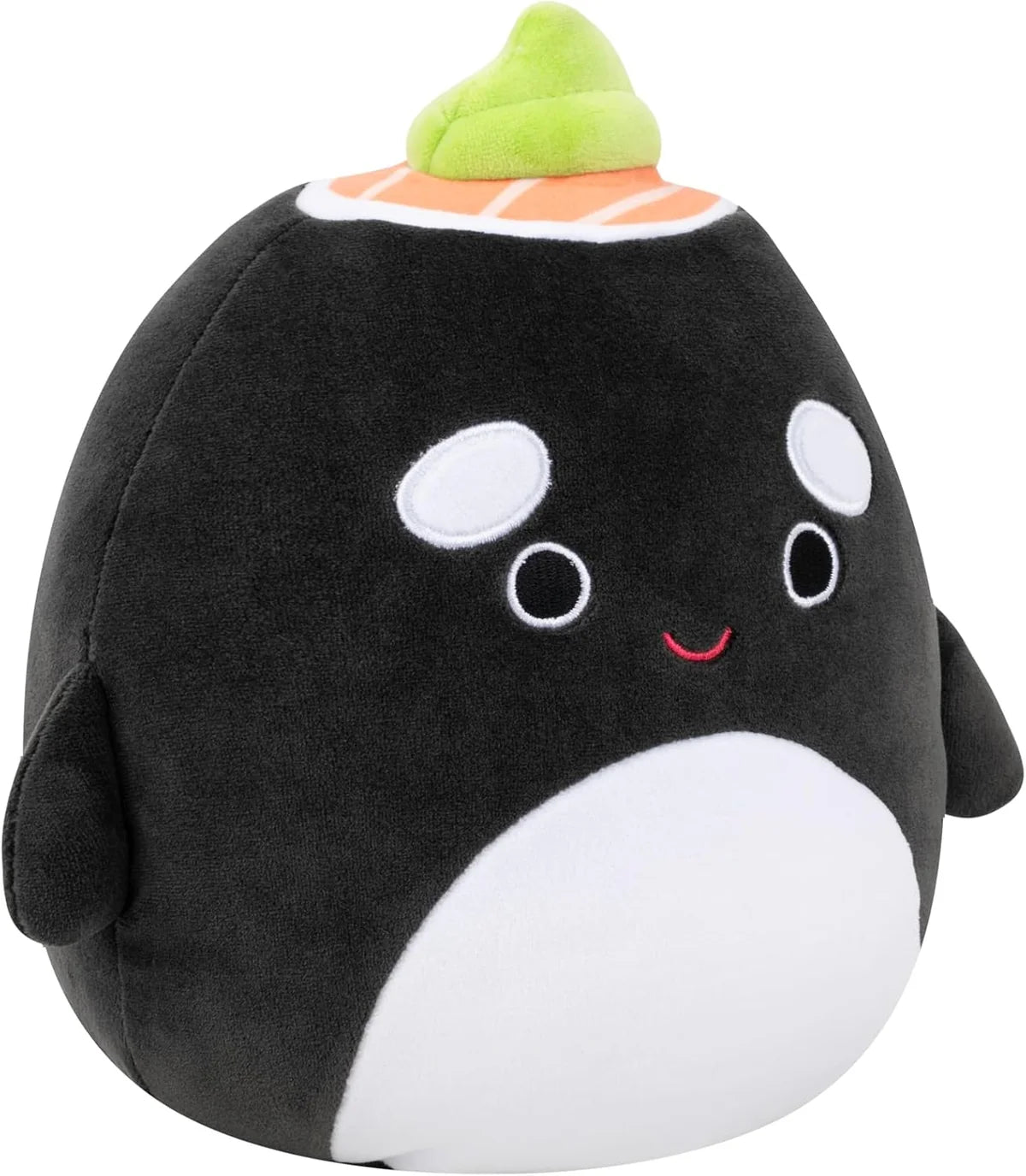 Squishmallows 7.5 Inch - Kai the Black Sushi Orca Whale