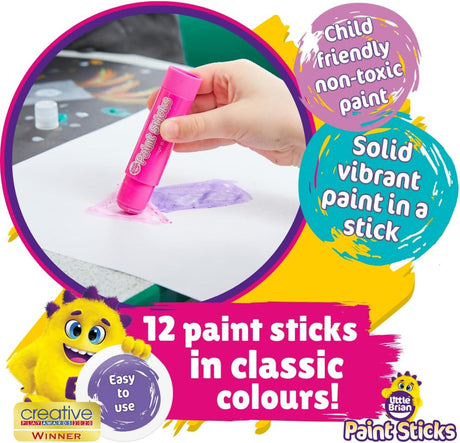 Little Brian Paint Sticks Classic Colours (Pack of 12)