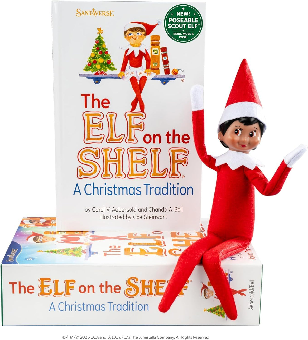 The Elf on the Shelf - Poseable Scout Elf Girl Brown Eyes