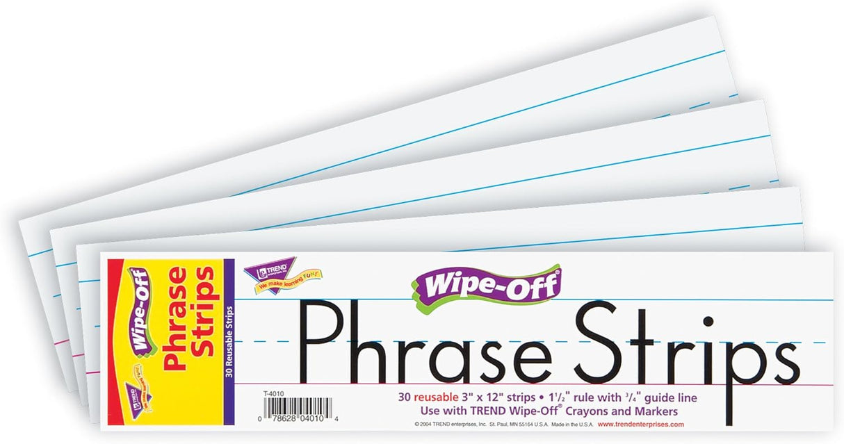 Wipe-Off Phrase Strips (30 Pieces)