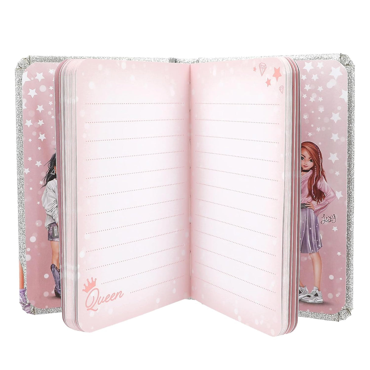 TOPModel Notebook & Pencil GLITTER QUEEN