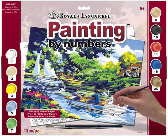 Paint By Numbers Adult Large - Boating On The River