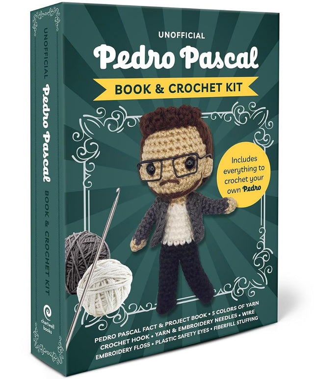 Unofficial Pedro Pascal Book & Crochet Kit