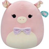 Squishmallows 20 Inch - Hettie the Pink Pig with Purple Bowtie