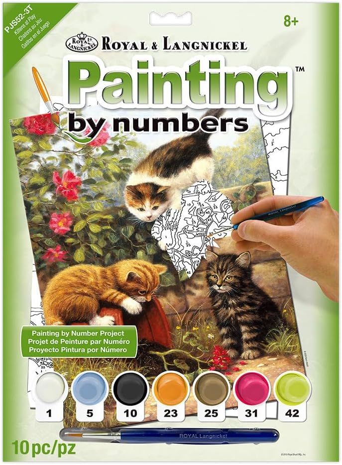 Paint By Numbers Junior Small - Kittens At Play