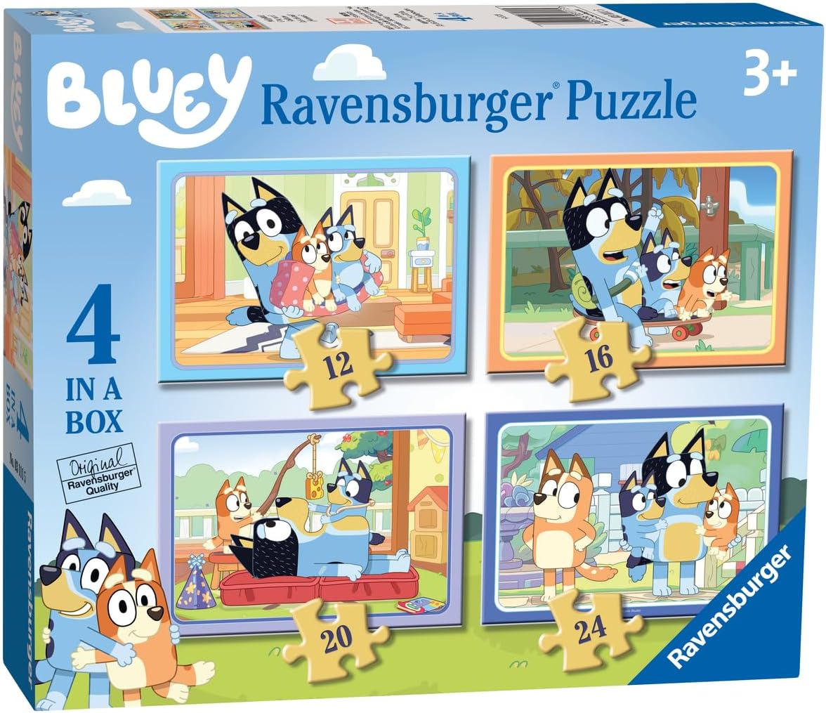 4 In A Box Jigsaw Puzzles - Bluey