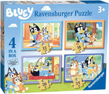 4 In A Box Jigsaw Puzzles - Bluey