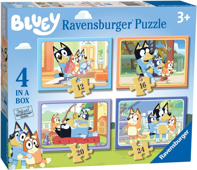 4 In A Box Jigsaw Puzzles - Bluey