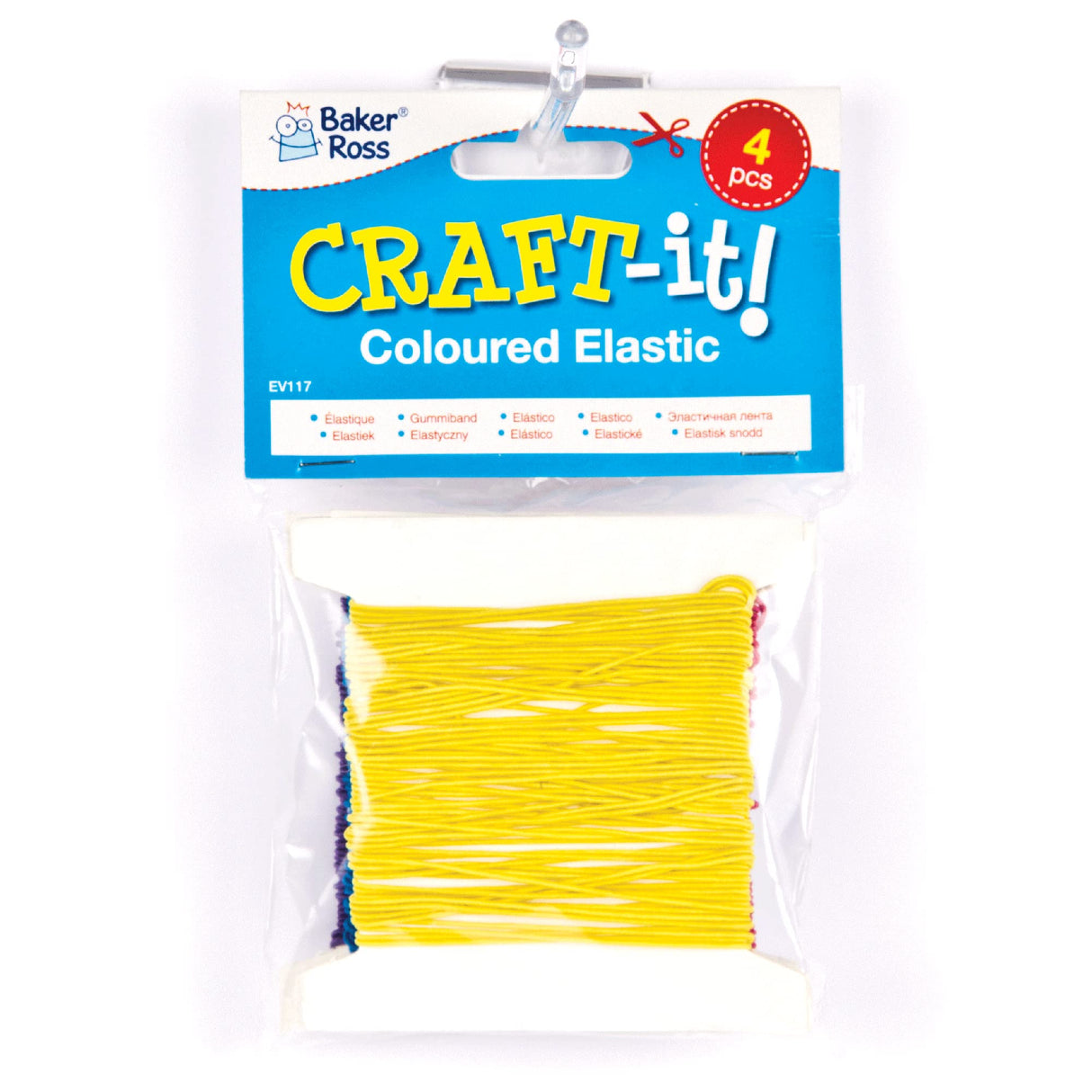 Coloured Elastic (10m x 4 reels)
