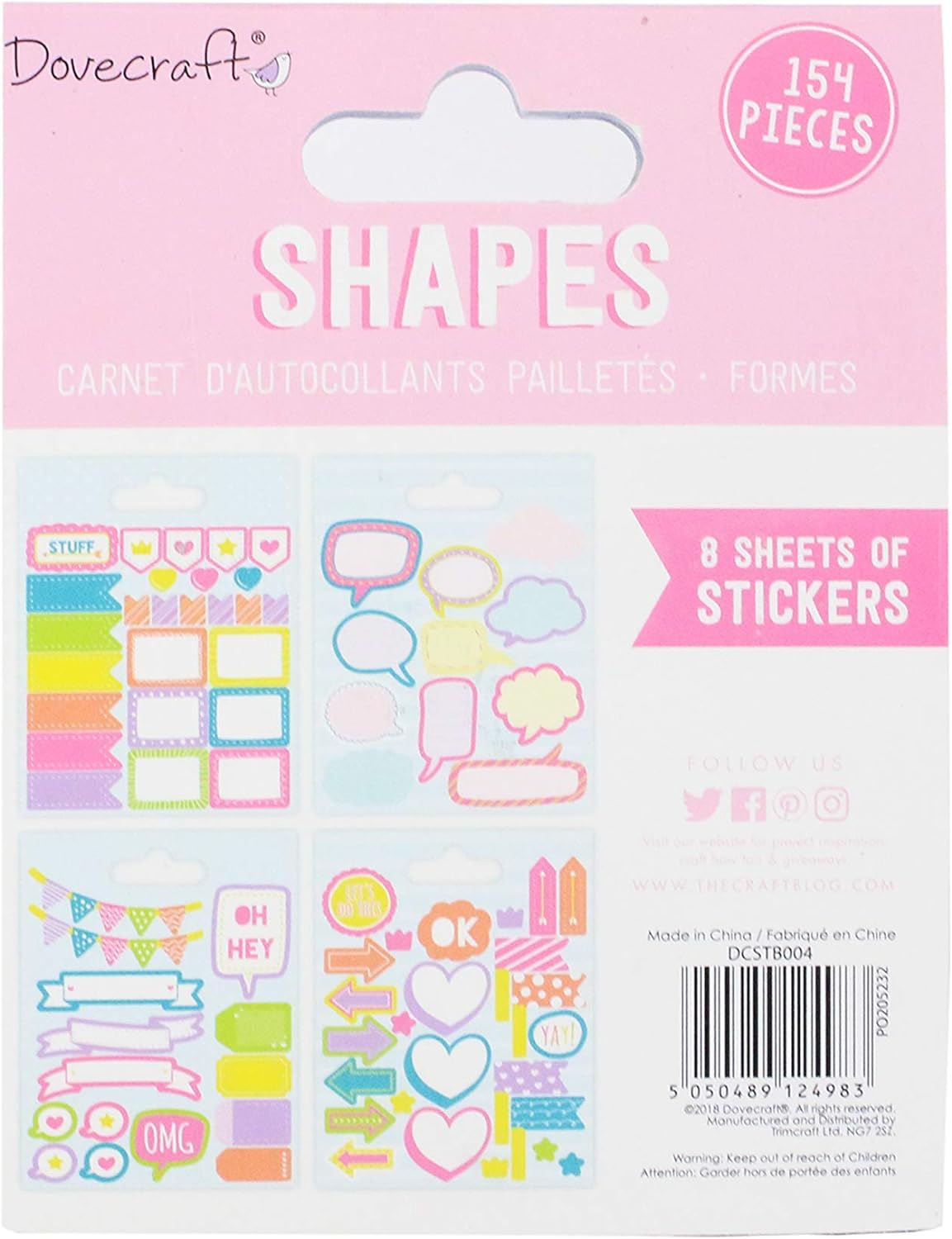 Dovecraft Sticker Book - Shapes