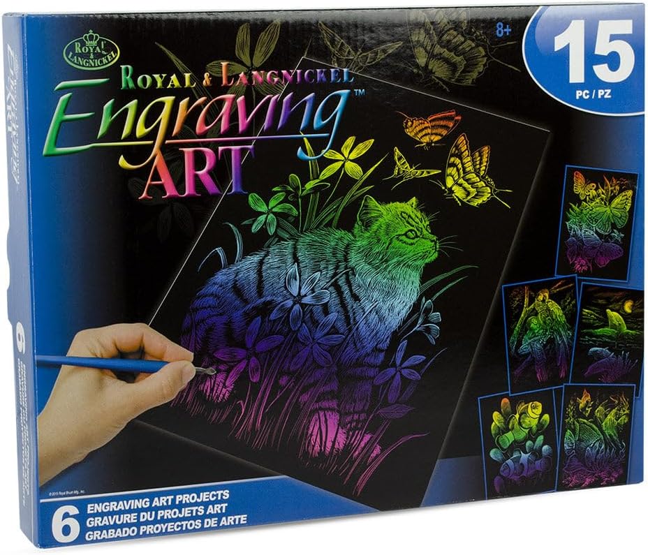 Rainbow Engraving Art Box Set (15 Pieces)