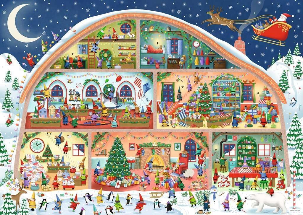 1000 Piece Jigsaw Puzzle - Santa’s Workshop