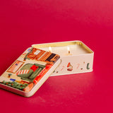 Paddywax Christmas Tin Piano - Pomegranate Spruce Candle