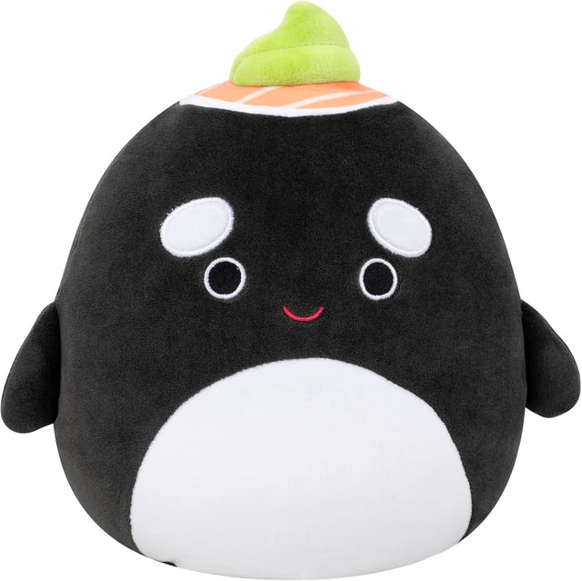 Squishmallows 7.5 Inch - Kai the Black Sushi Orca Whale