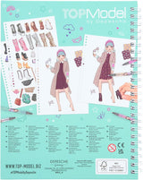 TOPModel Fashion Doodle Book With Gel Pens