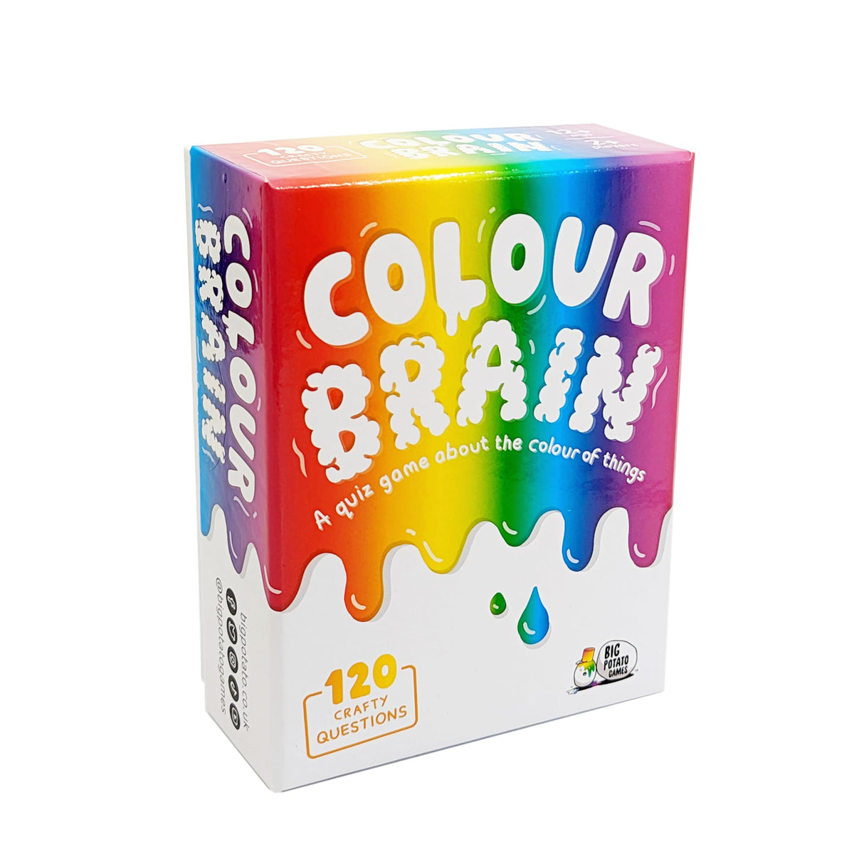 Color Brain game box with rainbow design on a white background