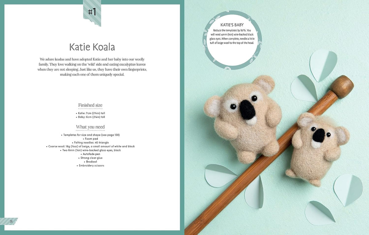 Cute Animals to Needle Felt Book