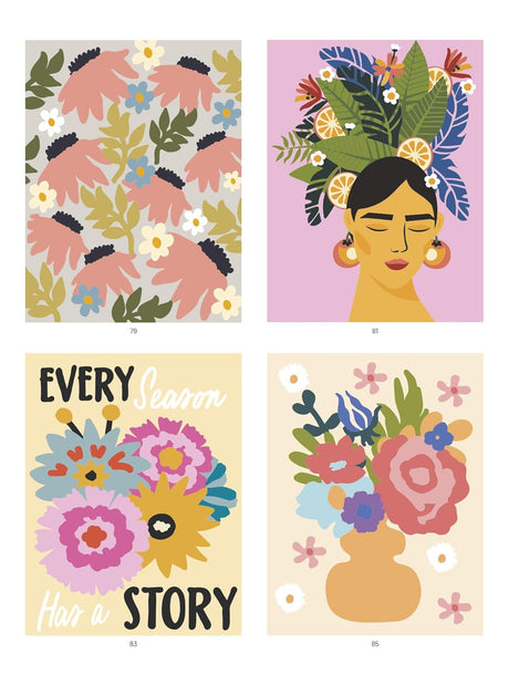 Color by Numbers Book: Flowers