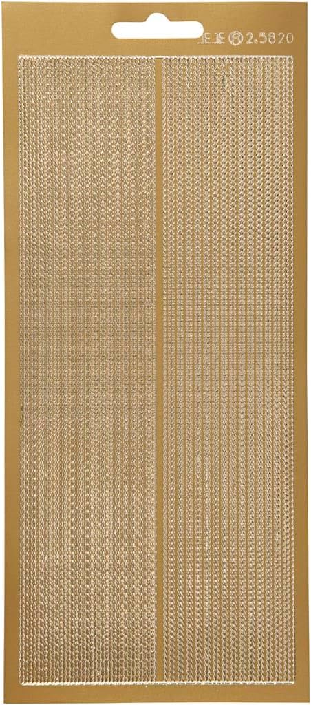Stickers 10x23cm - Gold Borders (1 Sheet)
