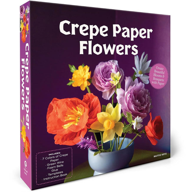 Crepe Paper Flowers Book & Kit