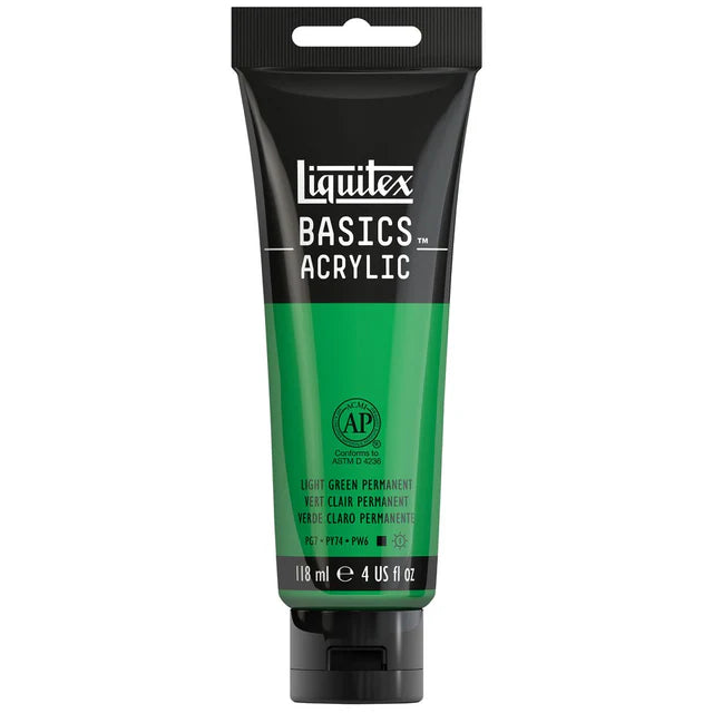 Liquitex Basics Acrylic 118ml - Light Green Permanent
