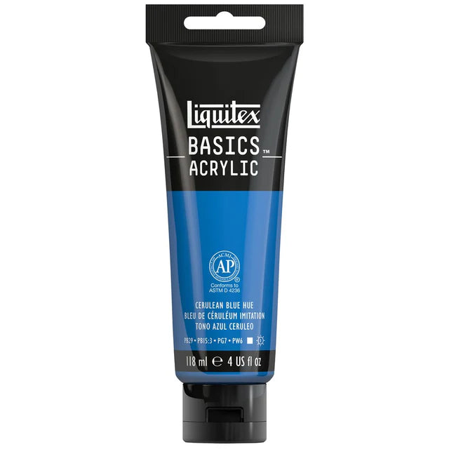 Liquitex Basics Acrylic 118ml - Cerulean Blue Hue