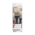 Reeves Mixed Media Brush Pack - Short Handle Acrylic and Oil