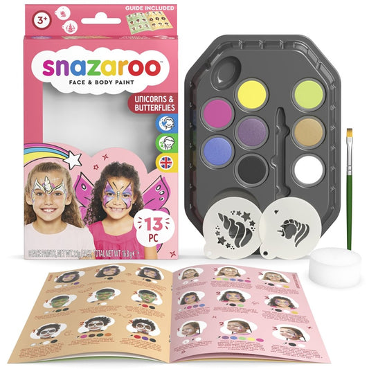 Snazaroo Unicorn/ Butterfly Face Painting Kit