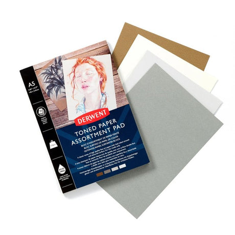Derwent Assorted Toned Paper Pad A5