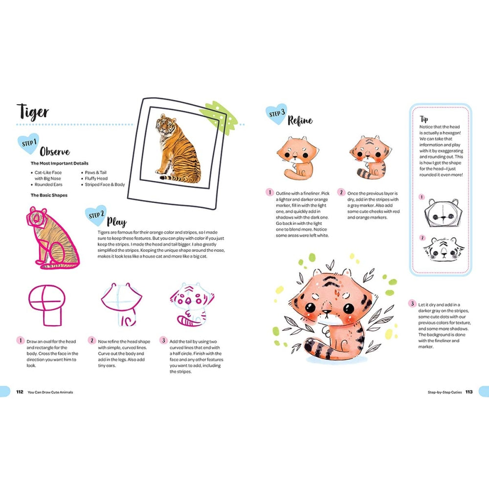 You Can Draw Cute Animals Book