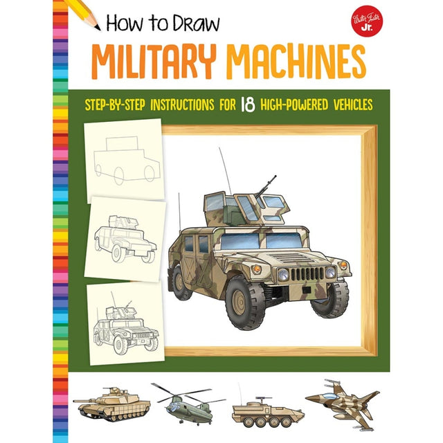 How To Draw Military Machines Book