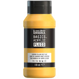 Liquitex Basics Acrylic Fluid Paint - Cadmium Yellow Deep Hue