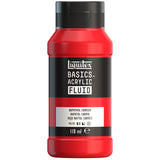 Liquitex Basics Acrylic Fluid Paint - Naphthol Crimson S1