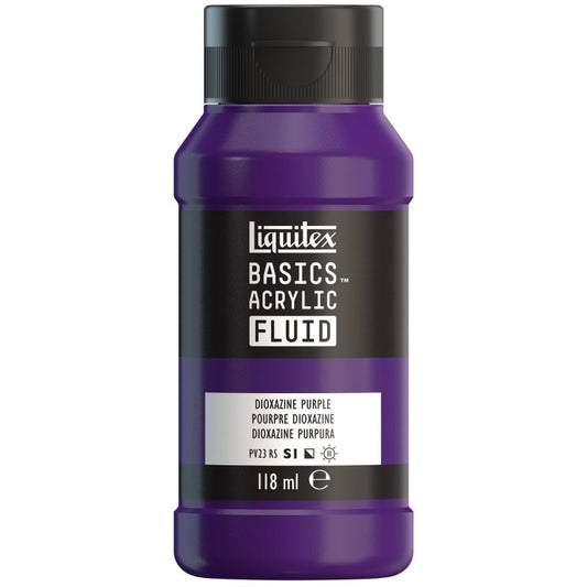 Liquitex Basics Acrylic Fluid Paint - Dioxazine Purple S1