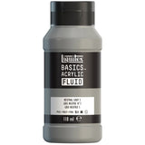 Liquitex Basics Acrylic Fluid Paint - Neutral Gray 5 S1