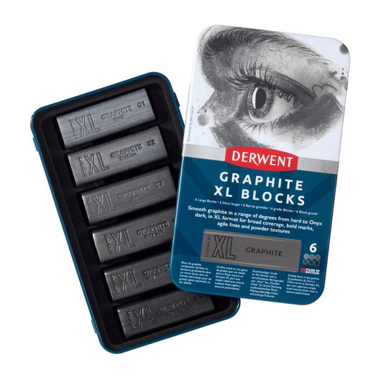 Derwent Graphite XL Blocks 6 Tin