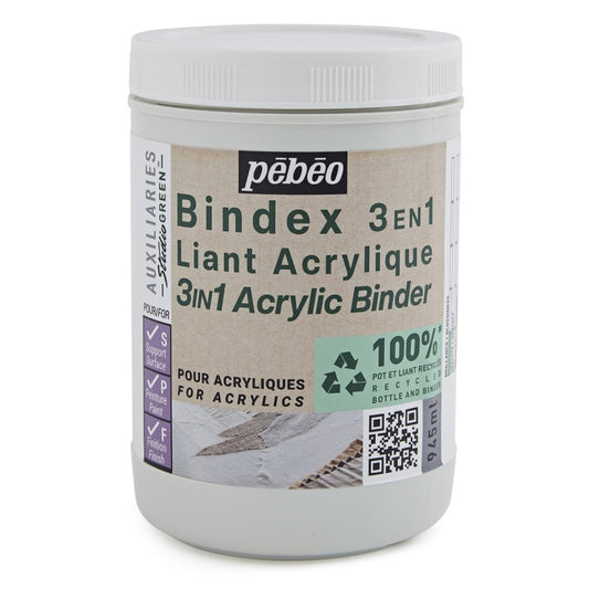 Pebeo Bindex 3in1 Acrylic Binder Studio Green 945ml