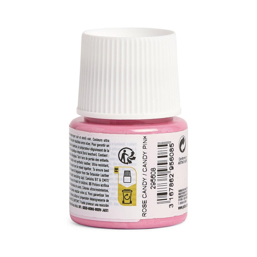 Pebeo Setacolor Leather Paint 45ml - Candy Pink