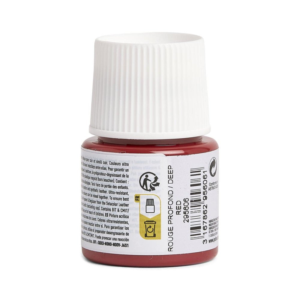 Pebeo Setacolor Leather Paint 45ml - Deep Red