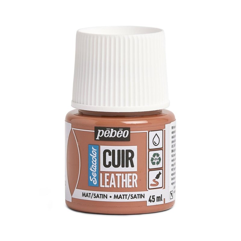 Pebeo Setacolor Leather Paint 45ml - Terracotta