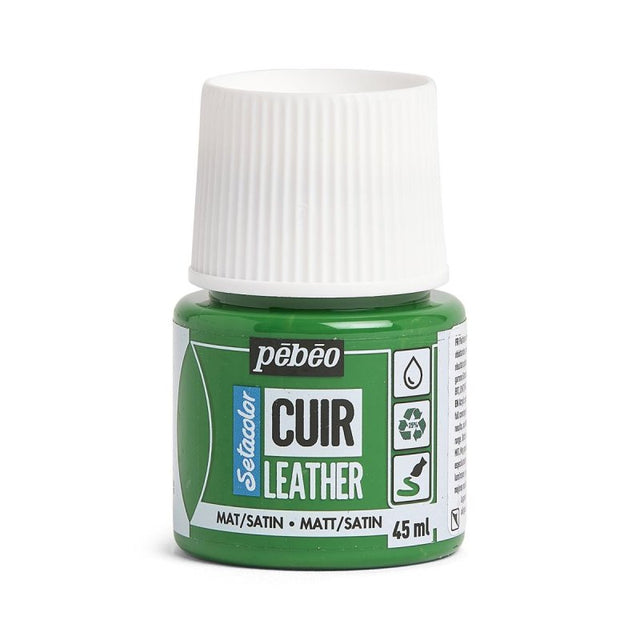 Pebeo Setacolor Leather Paint 45ml - Cactus Green