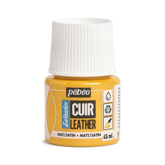 Pebeo Setacolor Leather Paint 45ml - Sunflower Yellow