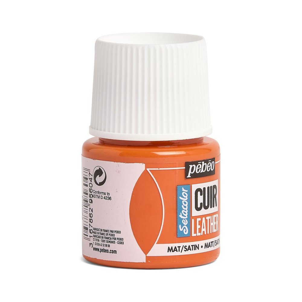 Pebeo Setacolor Leather Paint 45ml - Orange