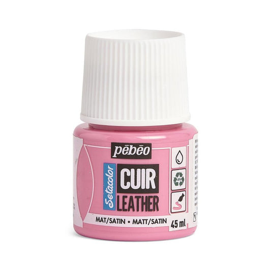 Pebeo Setacolor Leather Paint 45ml - Candy Pink