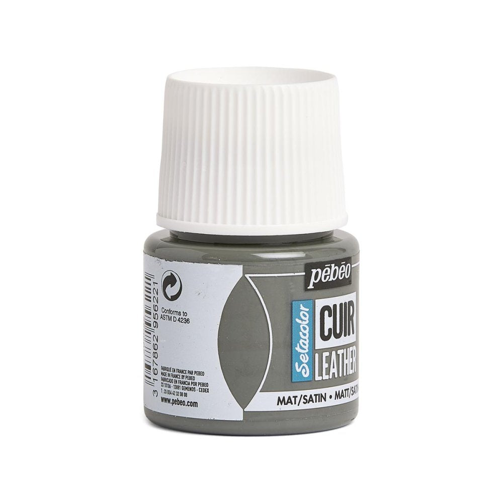 Pebeo Setacolor Leather Paint 45ml - Concrete Grey
