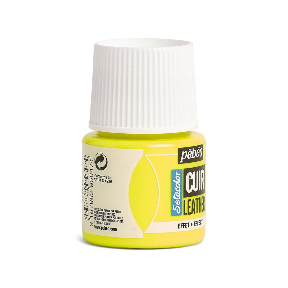 Pebeo Setacolor Leather 45ml - Fluorescent Yellow